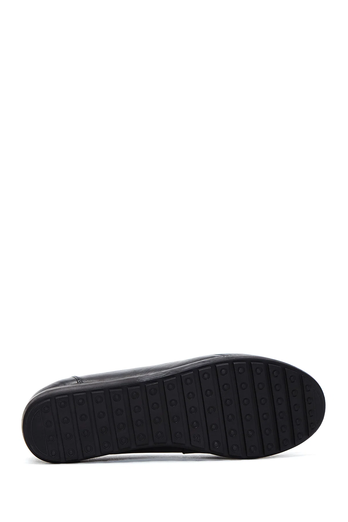 Kadın Siyah Deri Comfort Loafer - Image 4