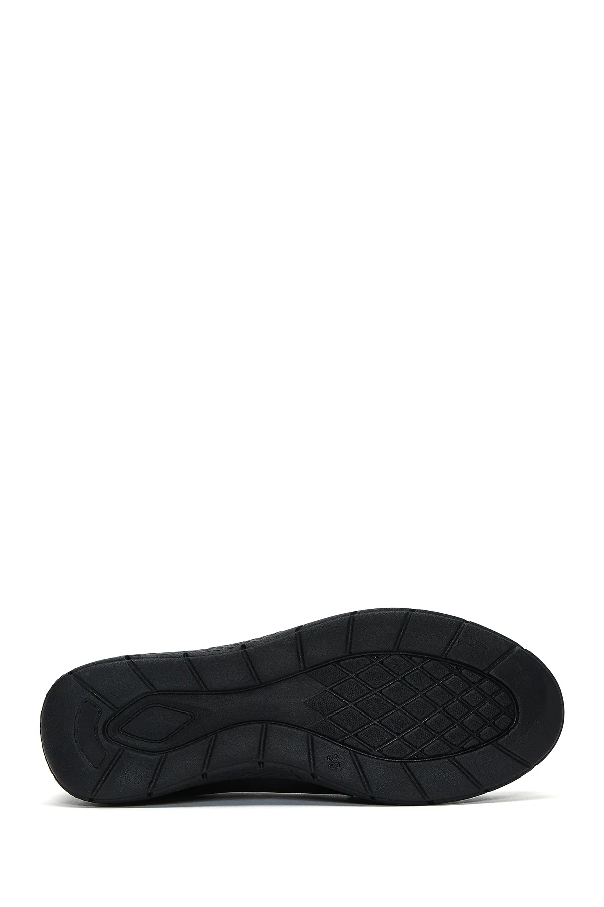 Kadın Siyah Deri Comfort Loafer - Image 4