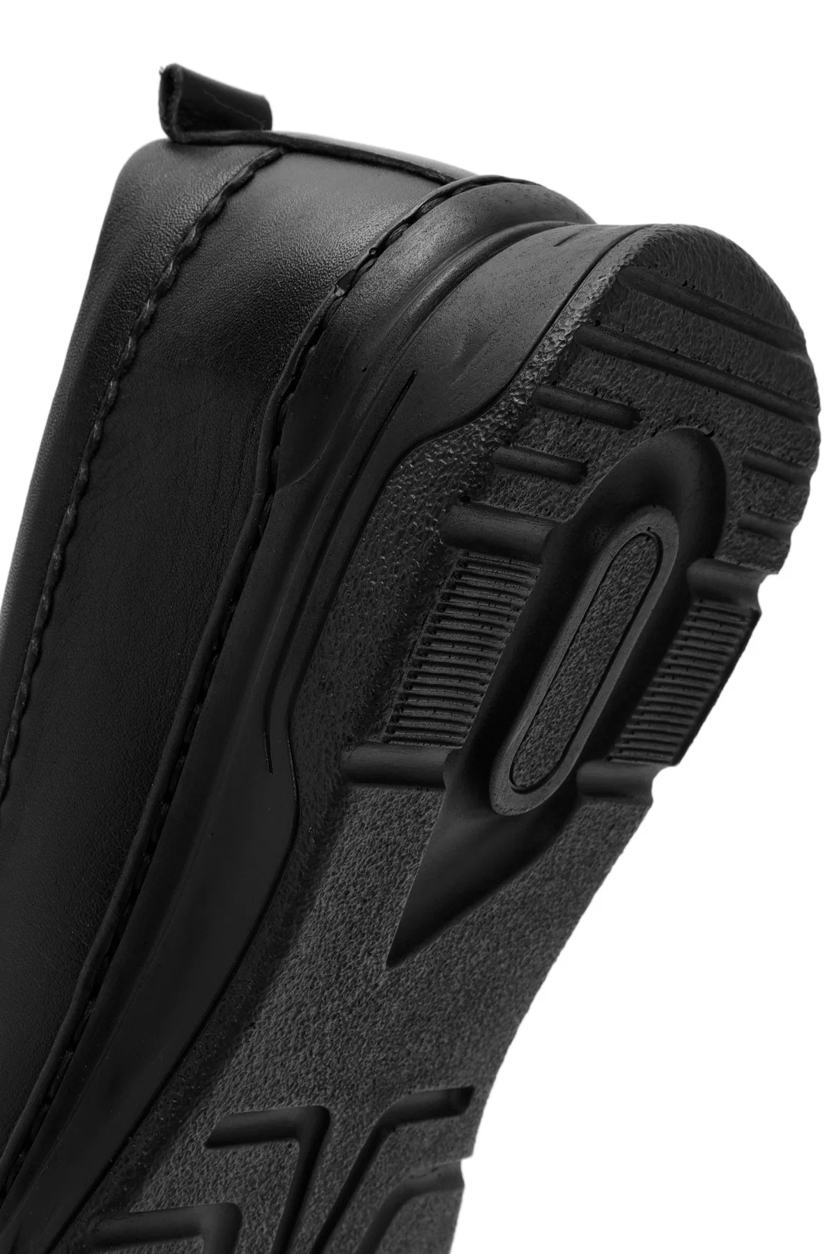Kadın Siyah Deri Comfort Loafer - Image 8