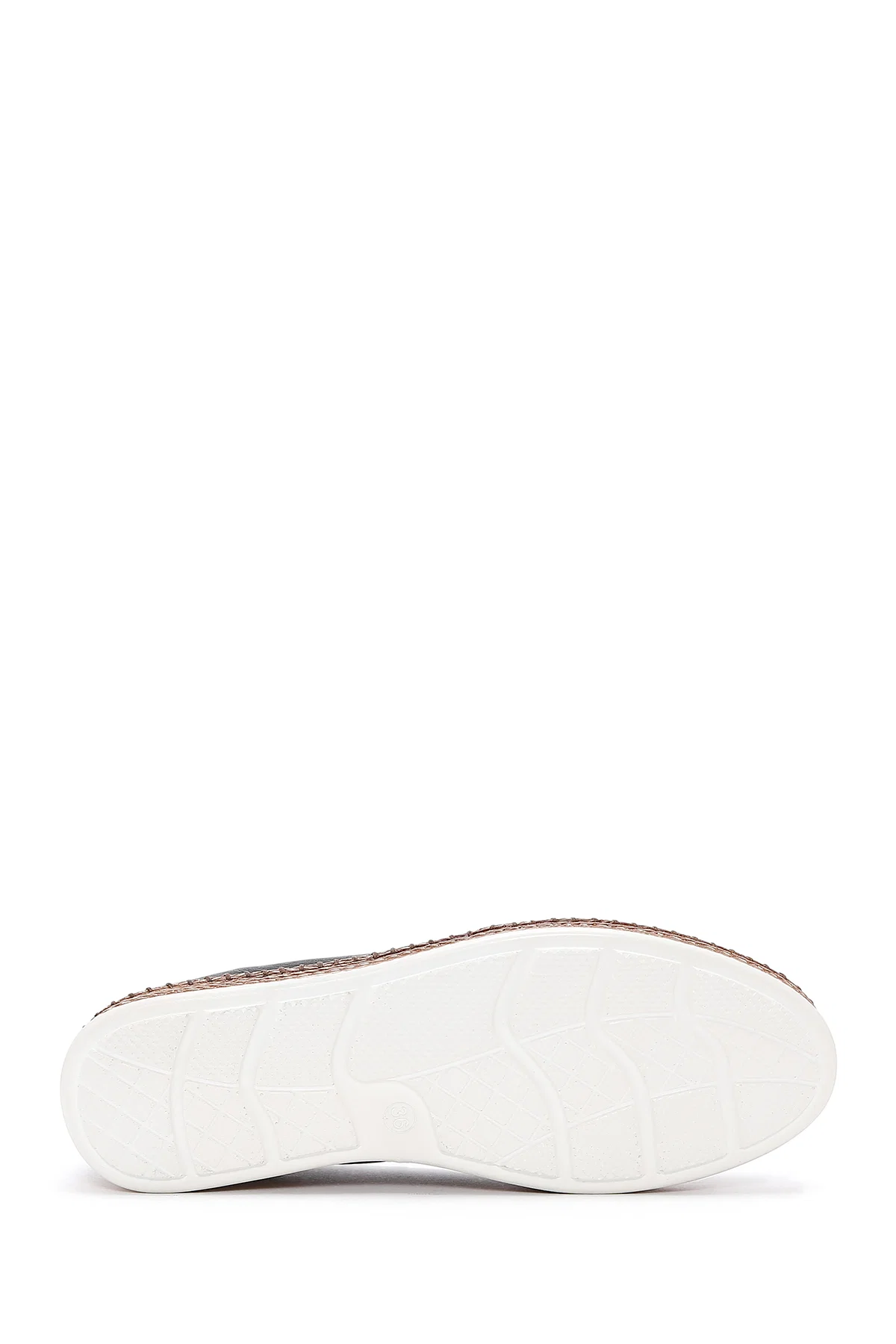 Kadın Siyah Deri Comfort Loafer - Image 4