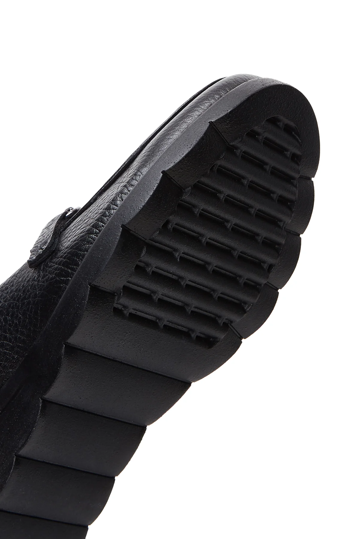 Kadın Siyah Deri Dolgu Topuklu Comfort Loafer - Image 8