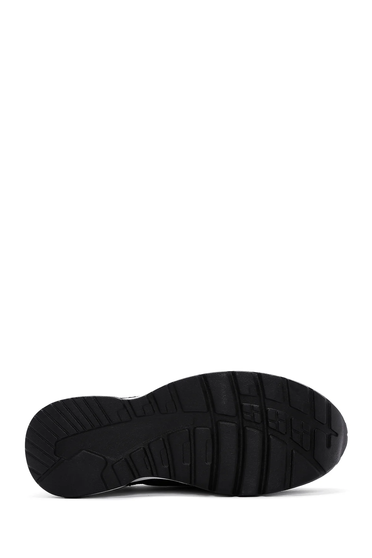Kadın Siyah Deri Kalın Tabanlı Sneaker - Image 4