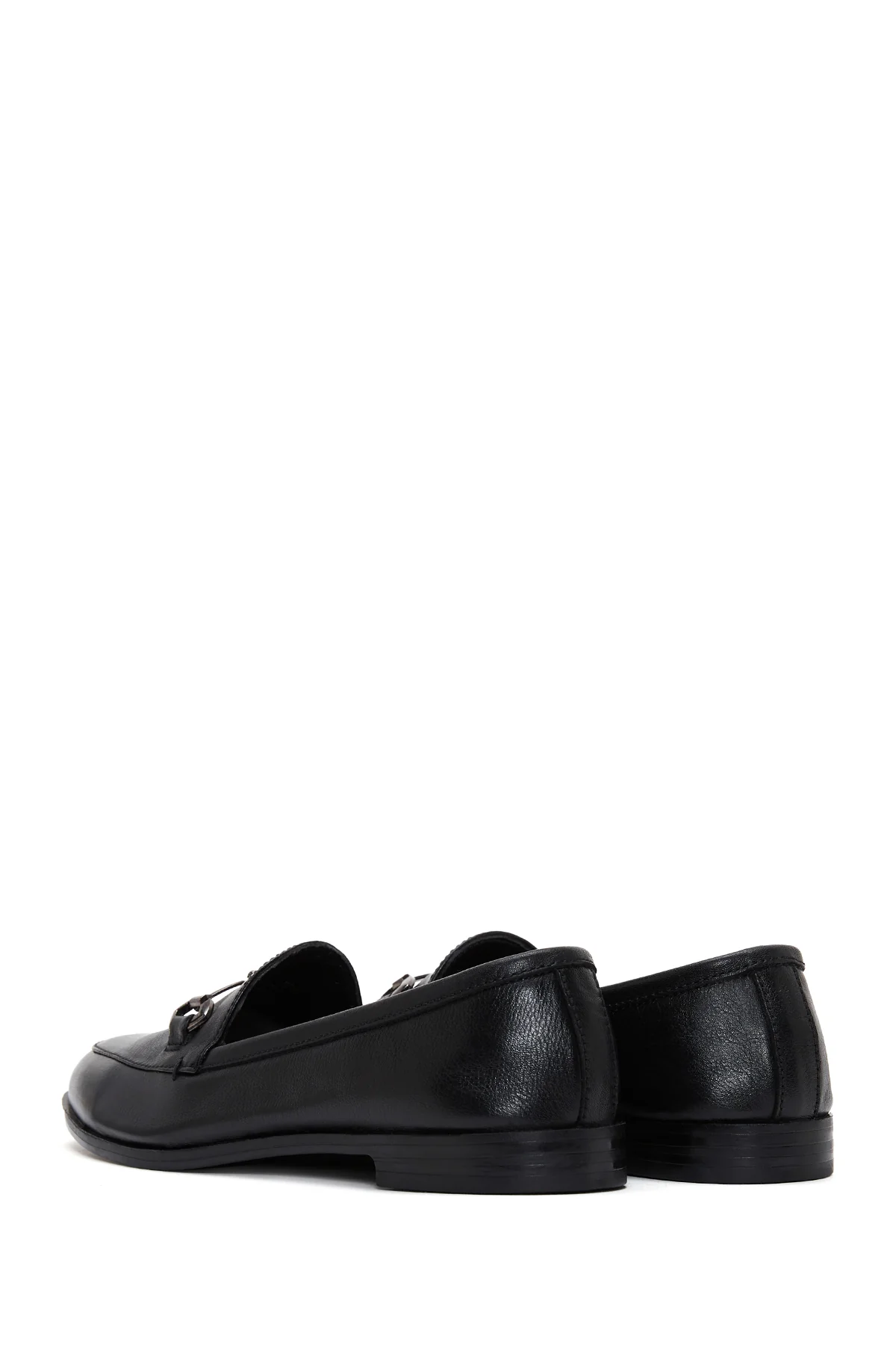 Kadın Siyah Deri Klasik Loafer - Image 5