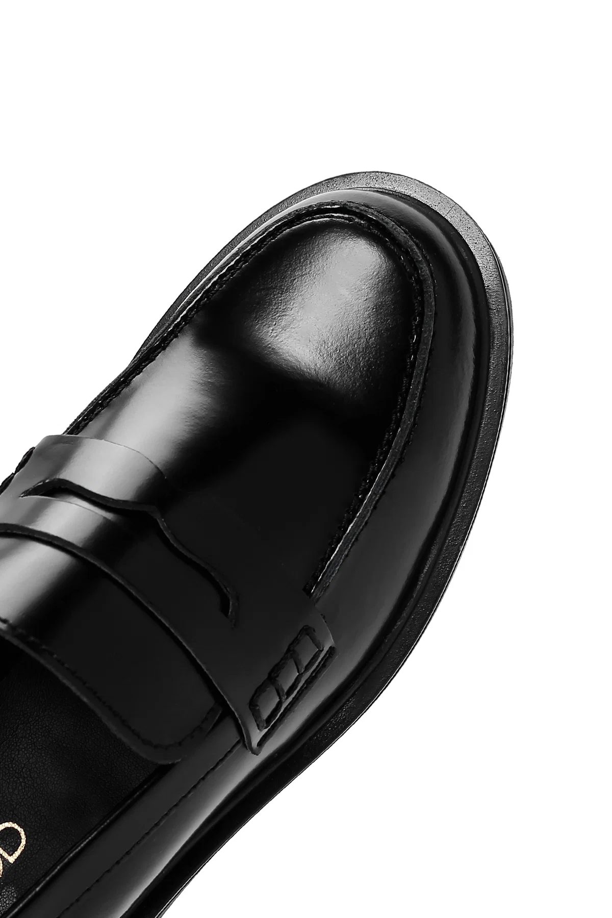 Kadın Siyah Deri Klasik Loafer - Image 8