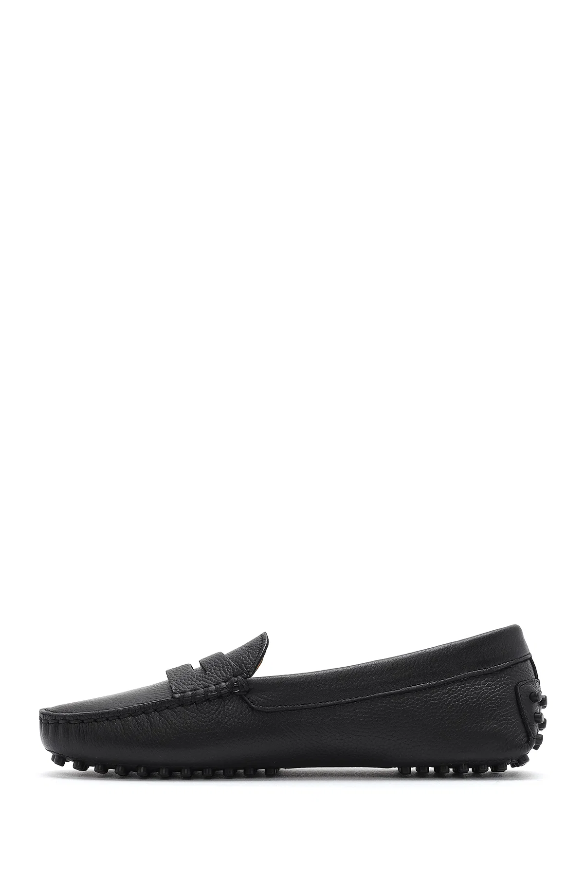Kadın Siyah Deri Loafer - Image 2