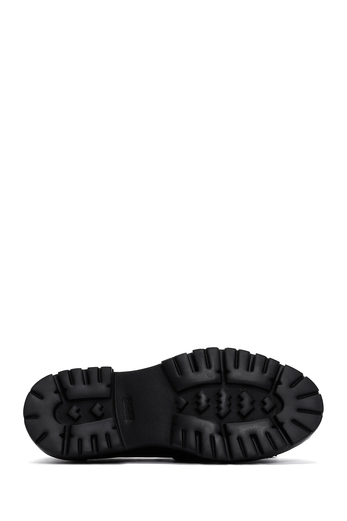 Kadın Siyah Deri Maskülen Loafer - Image 4