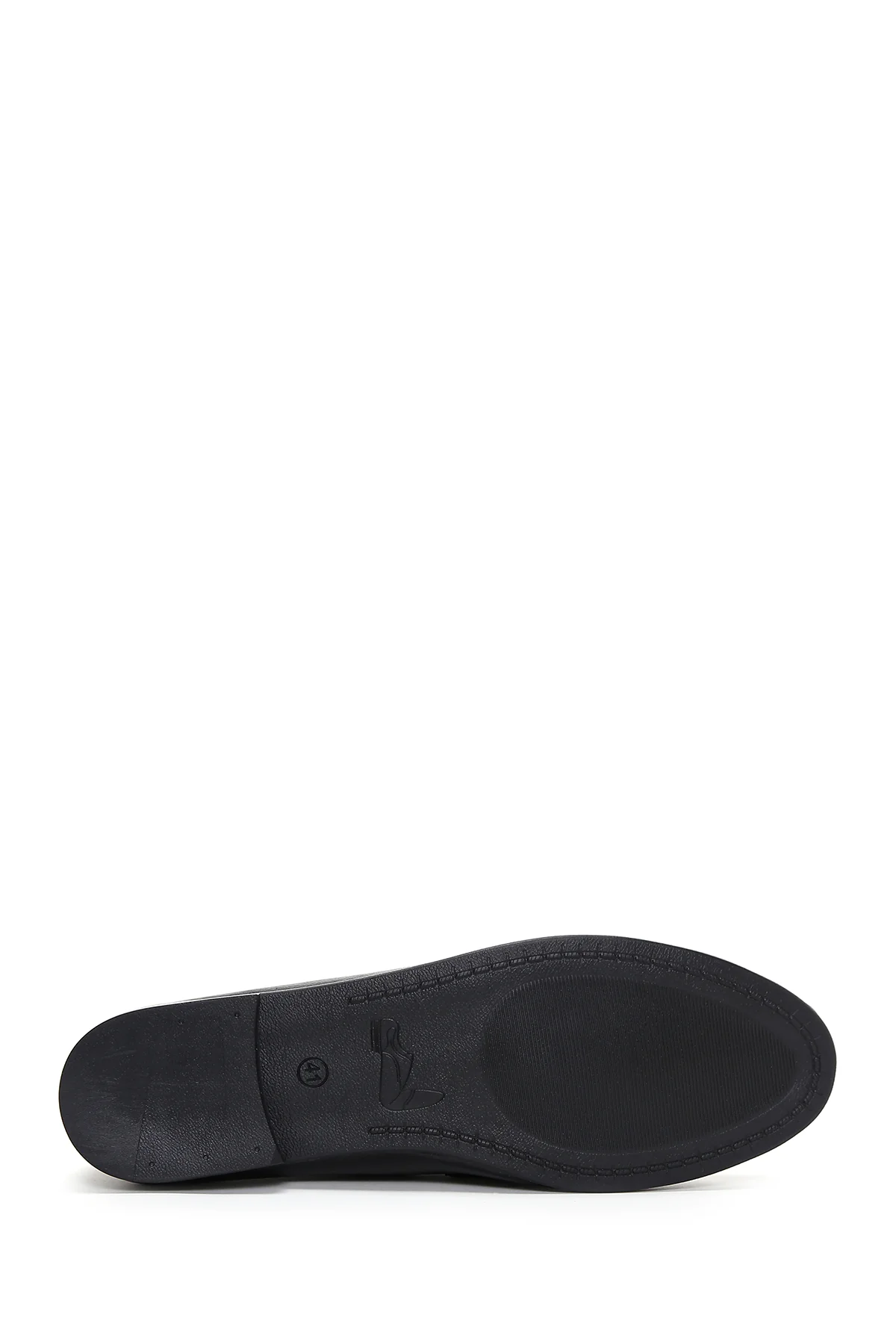 Kadın Siyah Deri Maskülen Loafer - Image 4