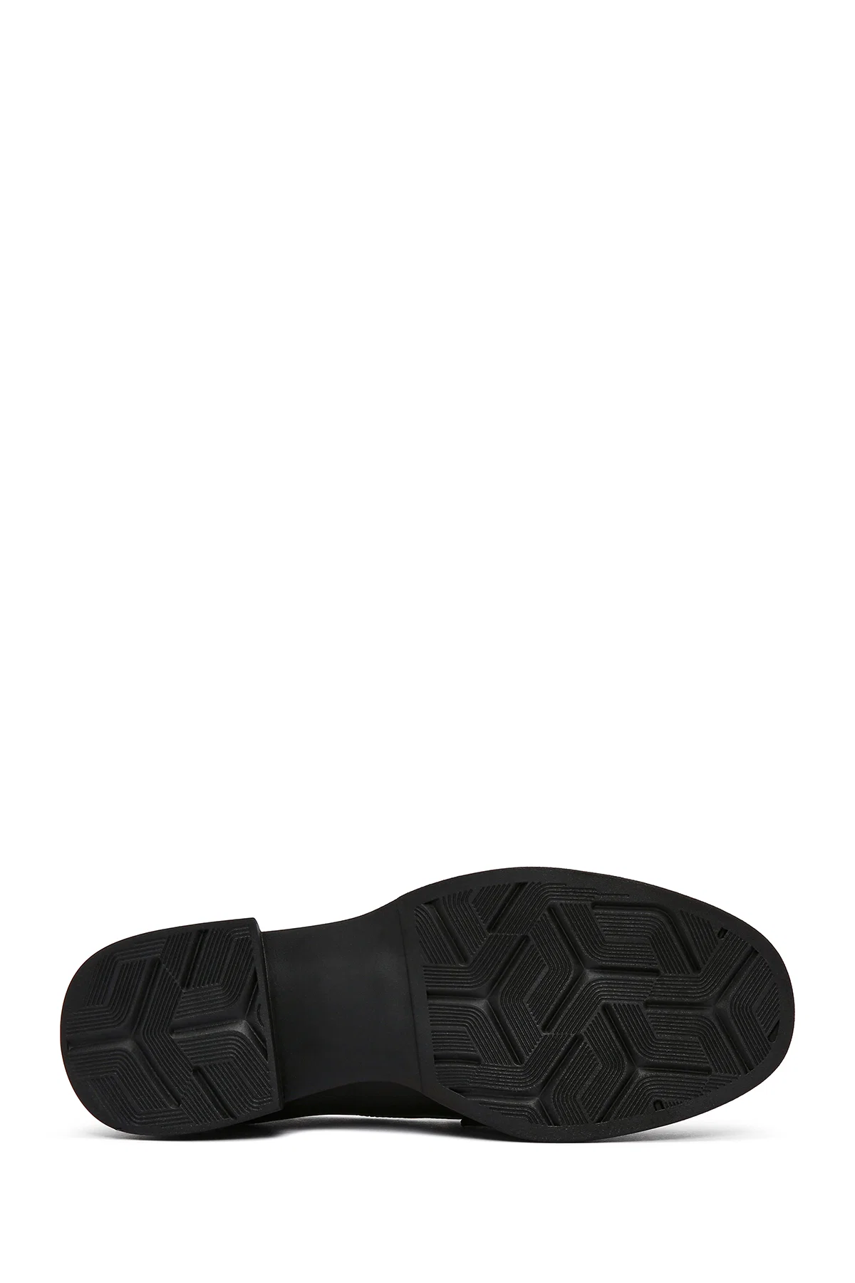 Kadın Siyah Deri Maskülen Loafer - Image 4