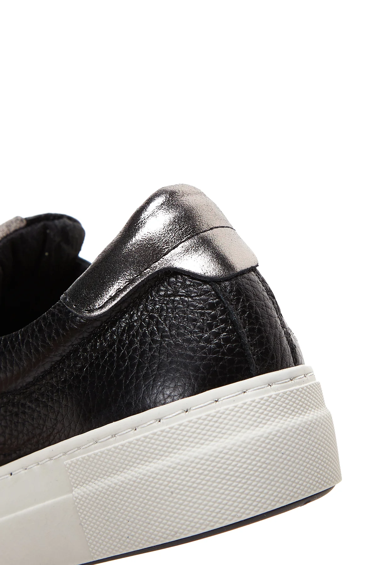 Kadın Siyah Deri Sneaker - Image 7