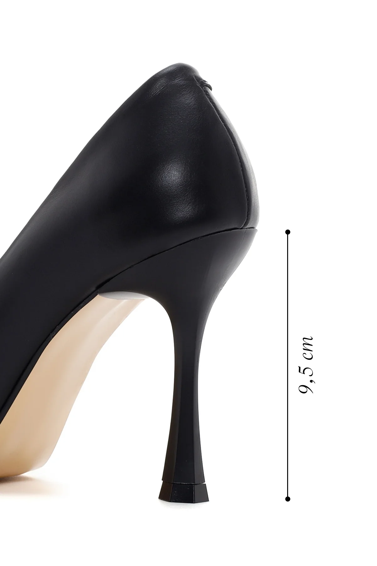 Kadın Siyah Deri Stiletto - Image 2