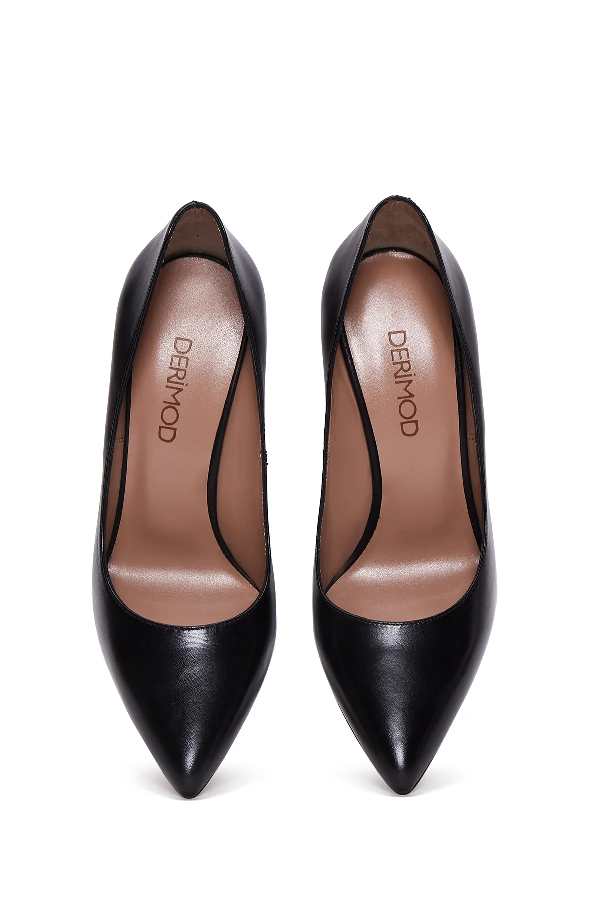 Kadın Siyah Deri Stiletto - Image 7
