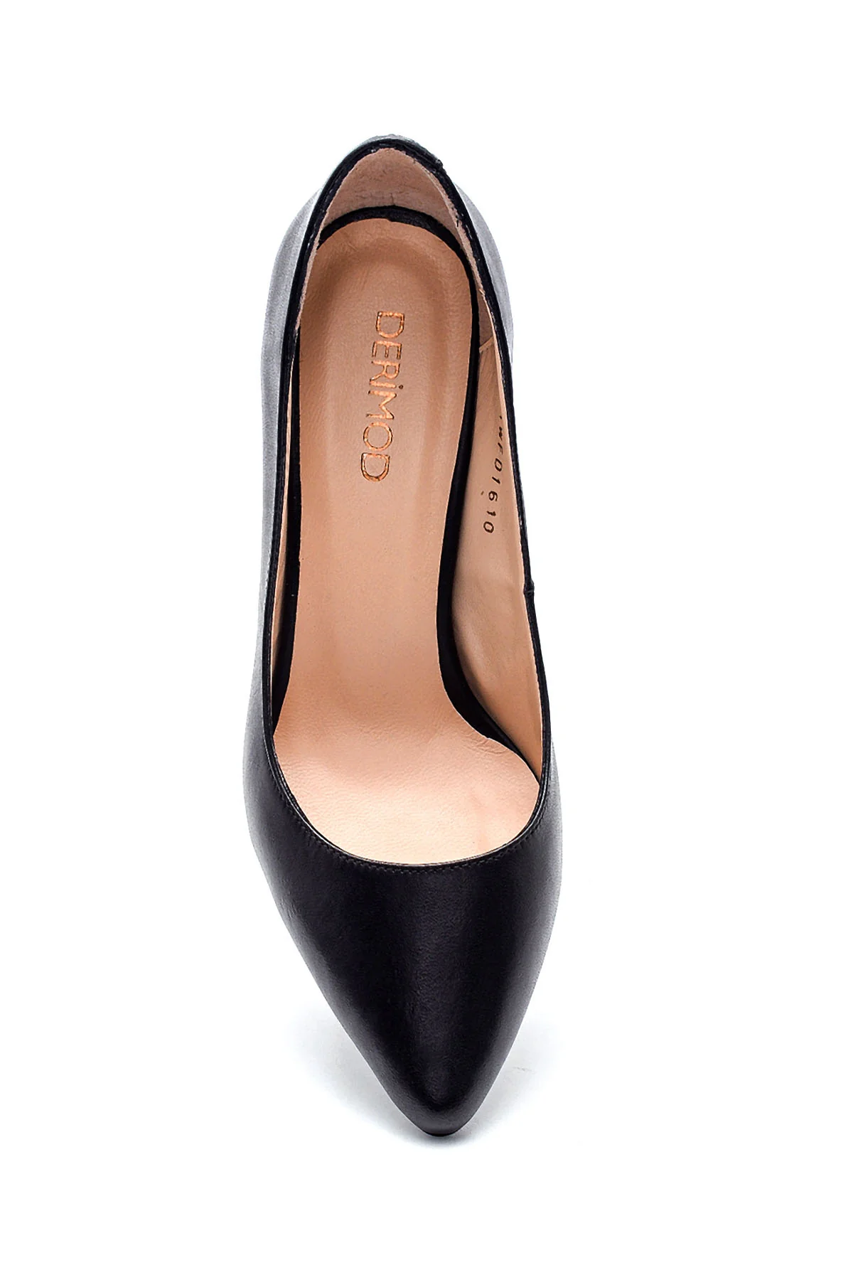 Kadın Siyah Deri Stiletto - Image 10
