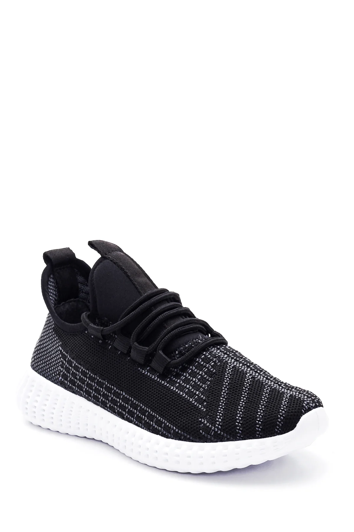 Kadın Siyah Desenli Sneaker - Image 3