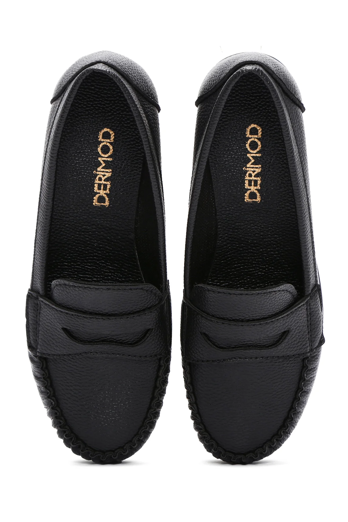 Kadın Siyah Dolgu Topuklu Loafer - Image 7