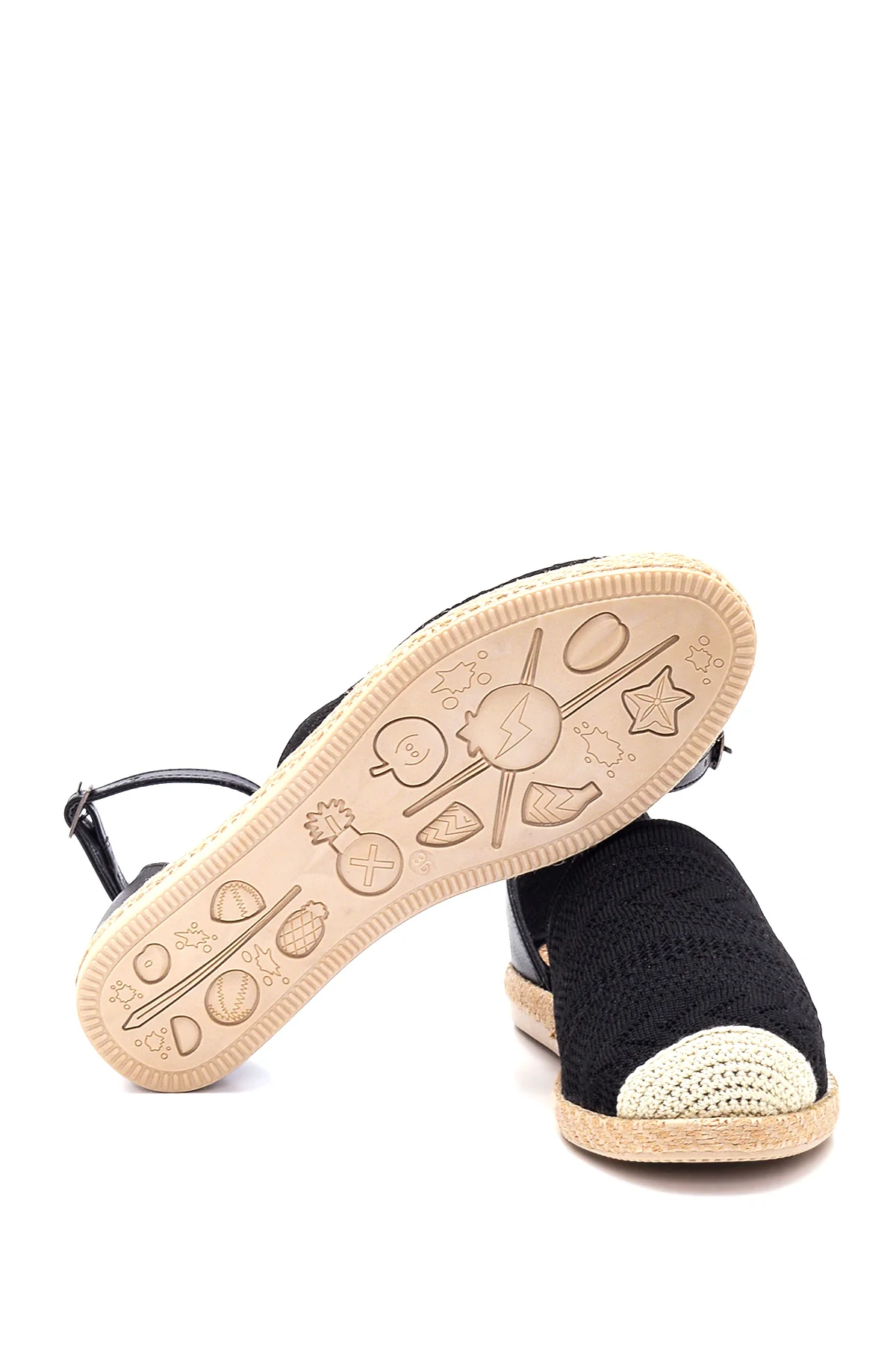Kadın Siyah Espadril - Image 4