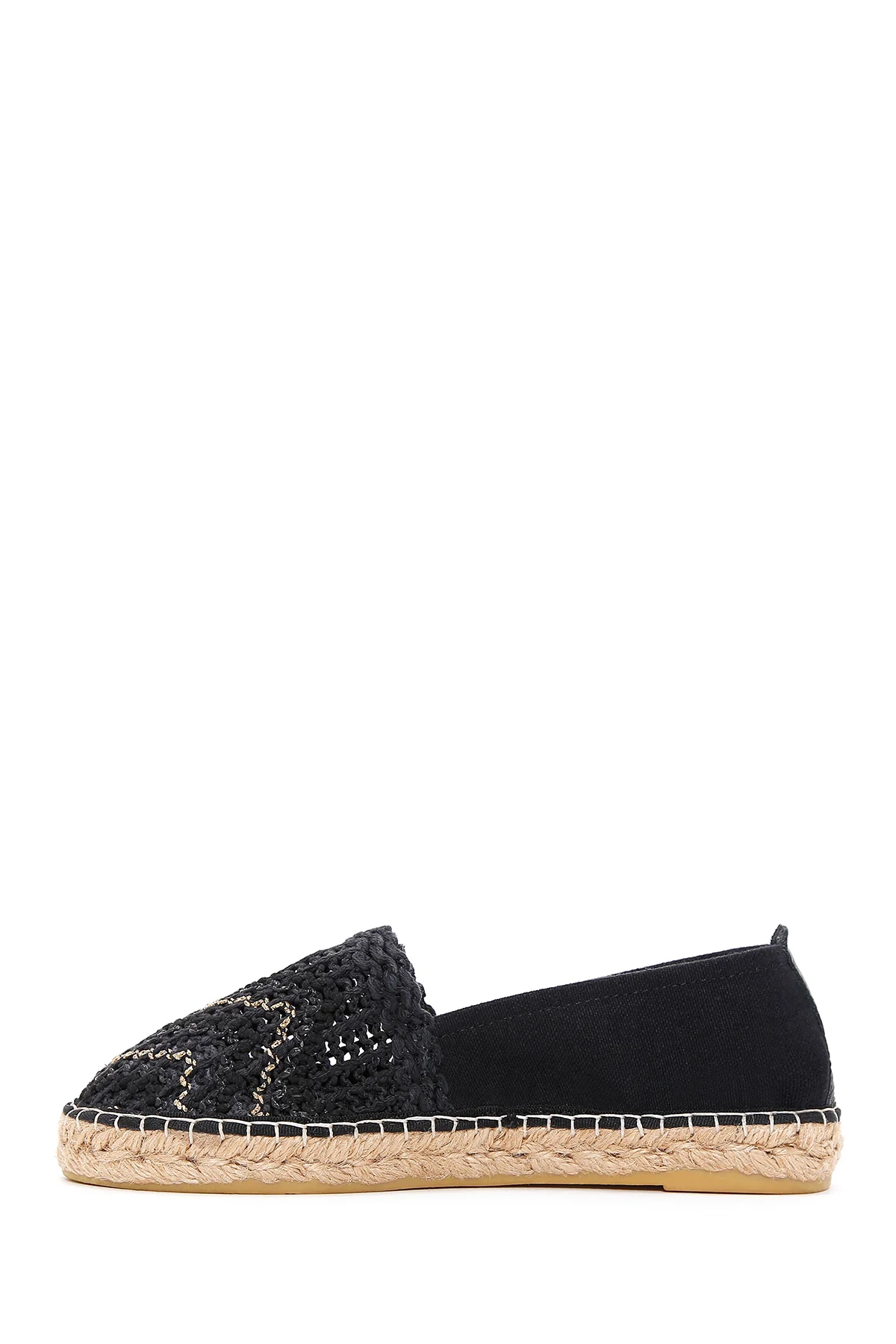 Kadın Siyah Espadril - Image 2