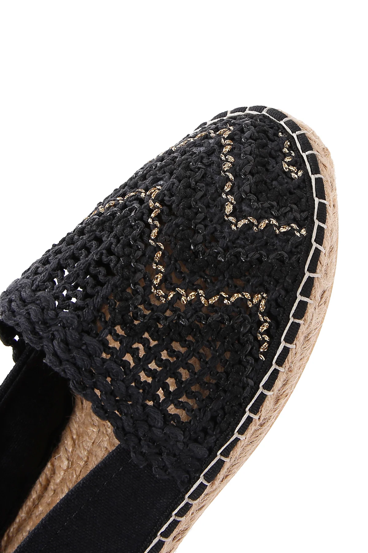 Kadın Siyah Espadril - Image 9