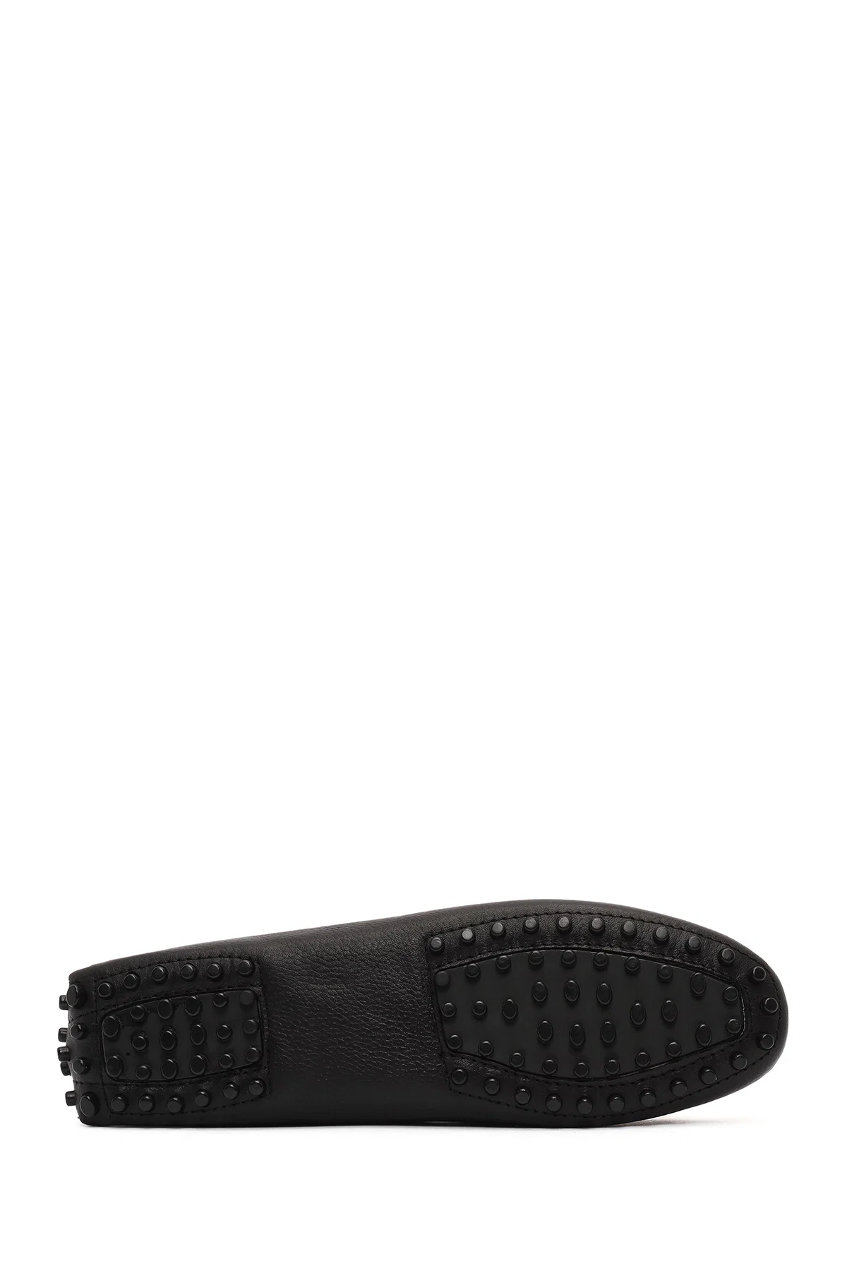 Kadın Siyah Fiyonklu Deri Loafer - Image 4