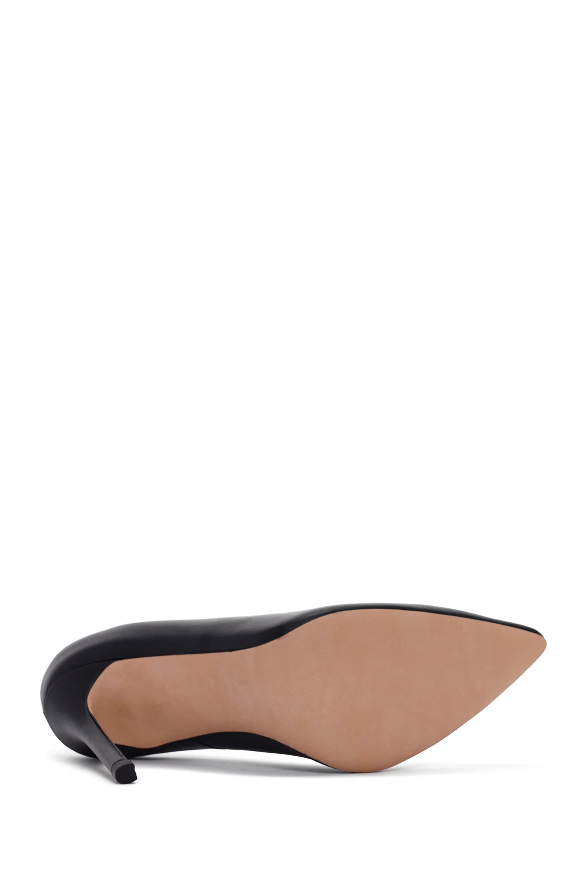 Kadın Siyah İnce Topuklu Deri Stiletto - Image 5