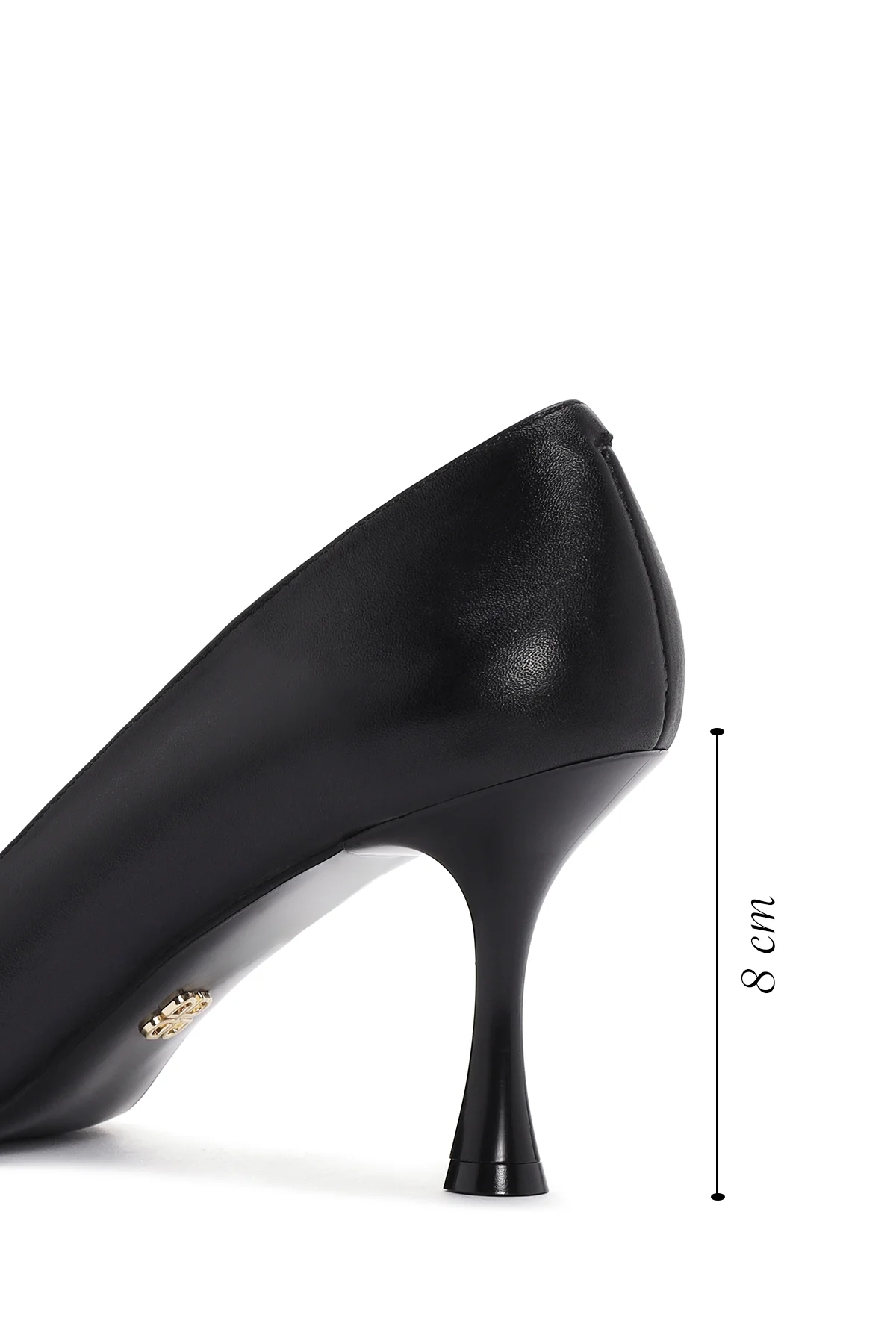 Kadın Siyah İnce Topuklu Deri Stiletto - Image 2