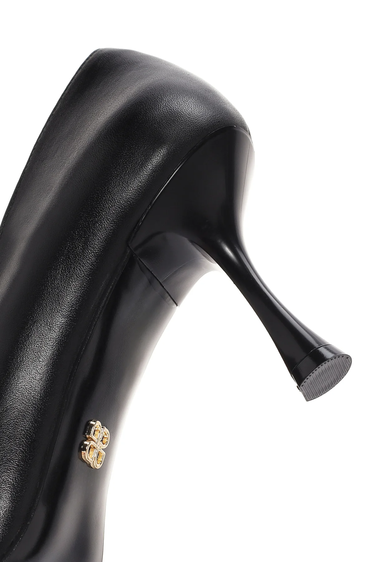 Kadın Siyah İnce Topuklu Deri Stiletto - Image 9