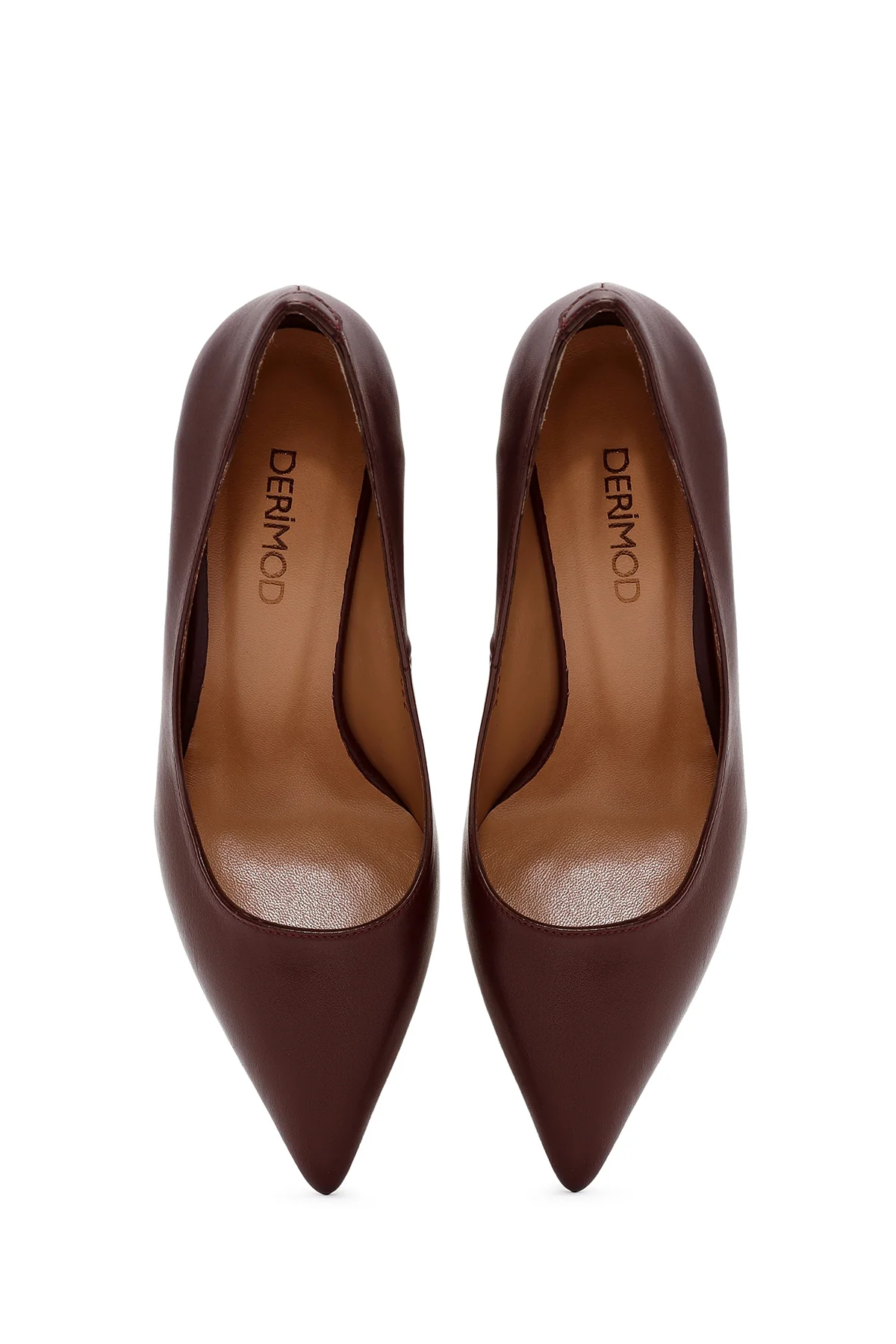 Kadın Siyah İnce Topuklu Deri Stiletto - Image 8