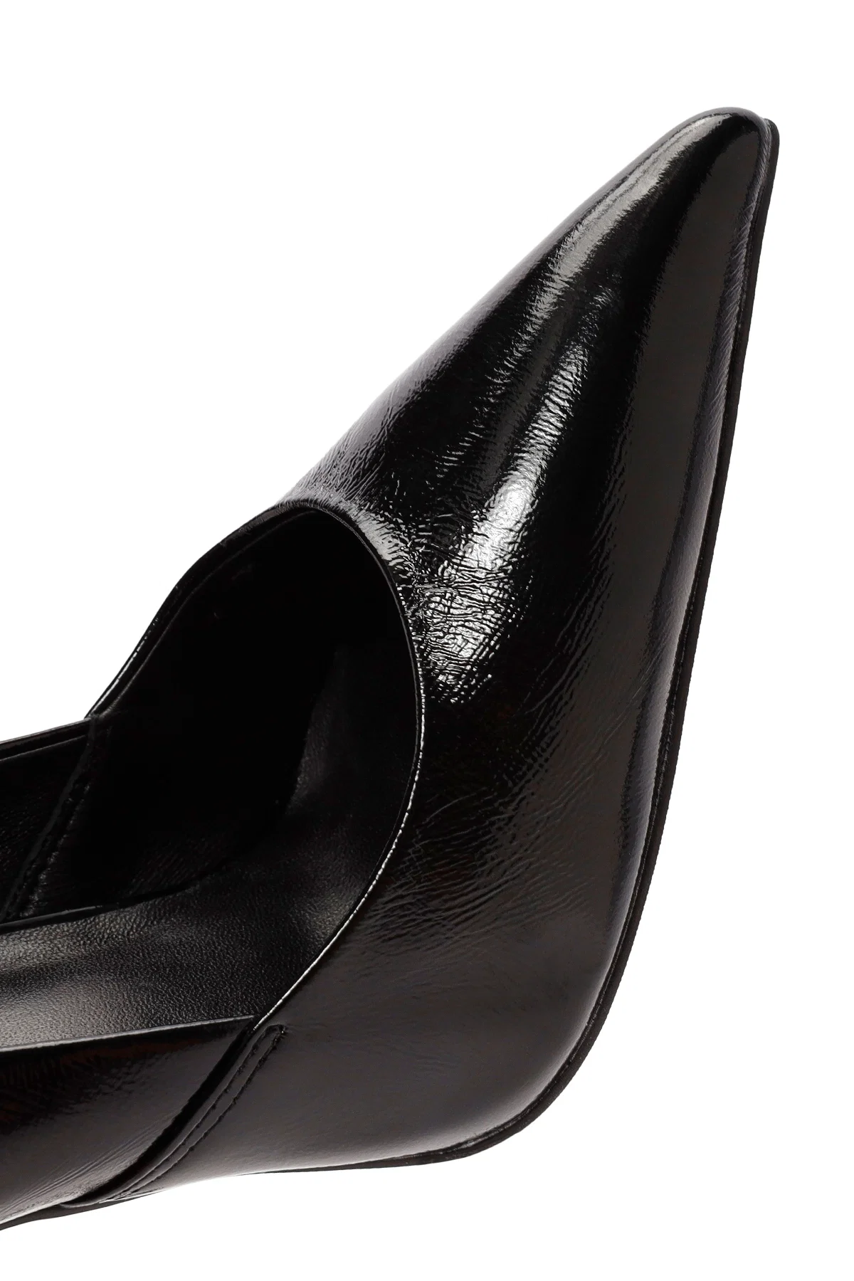 Kadın Siyah İnce Topuklu Deri Stiletto - Image 10