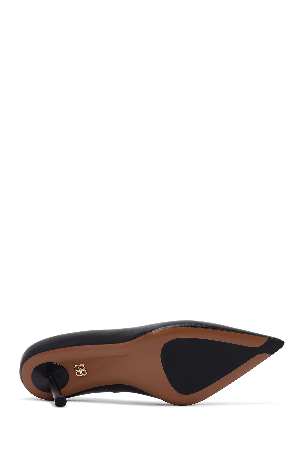 Kadın Siyah İnce Topuklu Deri Stiletto - Image 5
