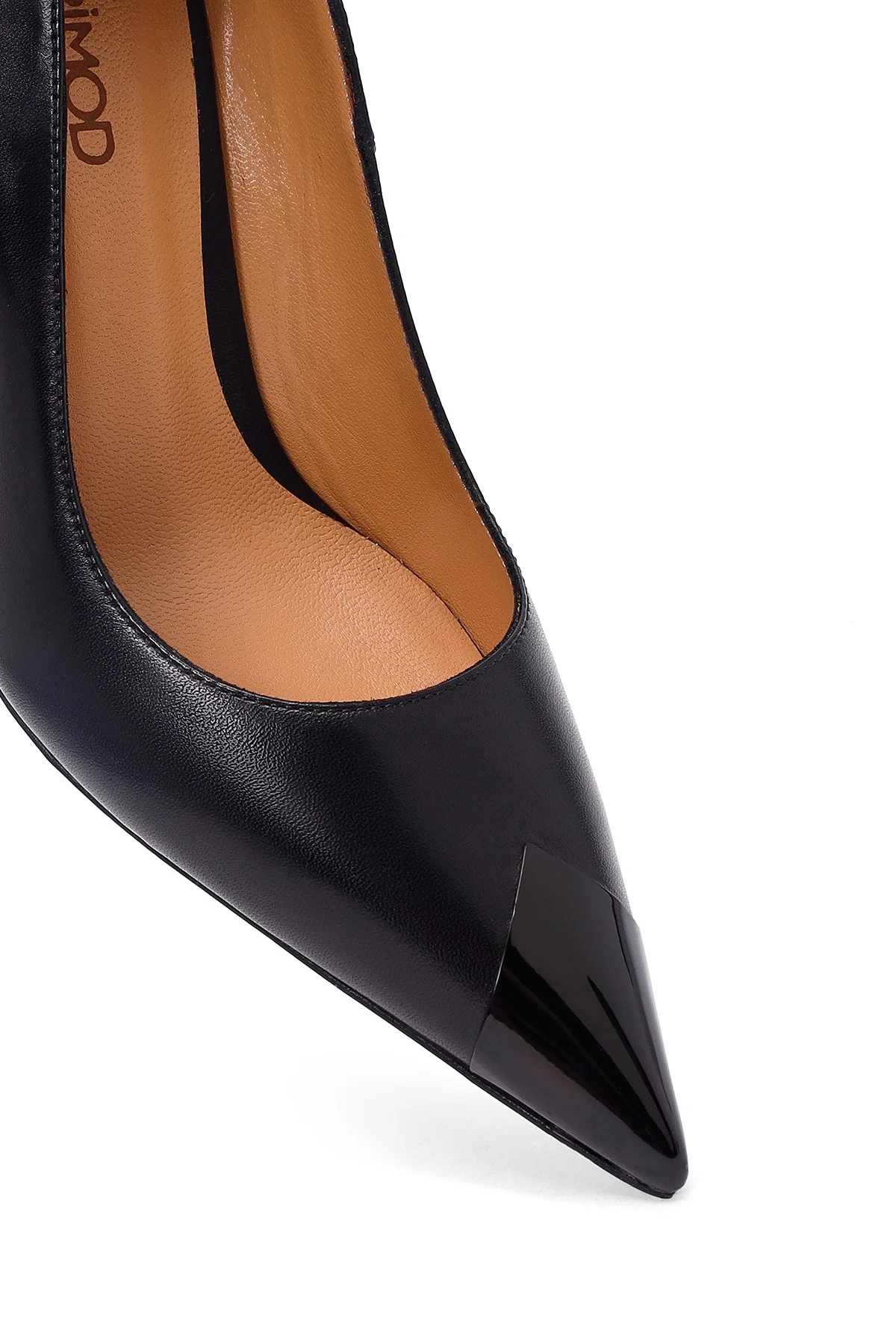 Kadın Siyah İnce Topuklu Deri Stiletto - Image 10