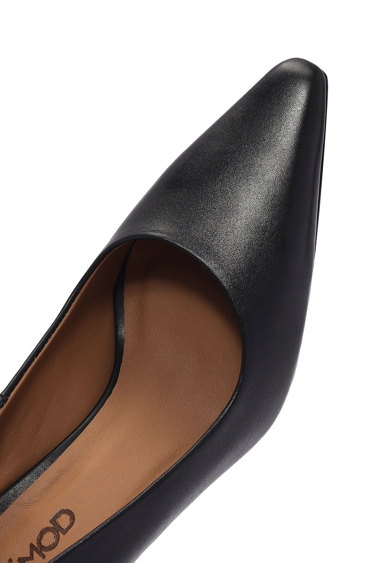 Kadın Siyah İnce Topuklu Deri Stiletto - Image 9