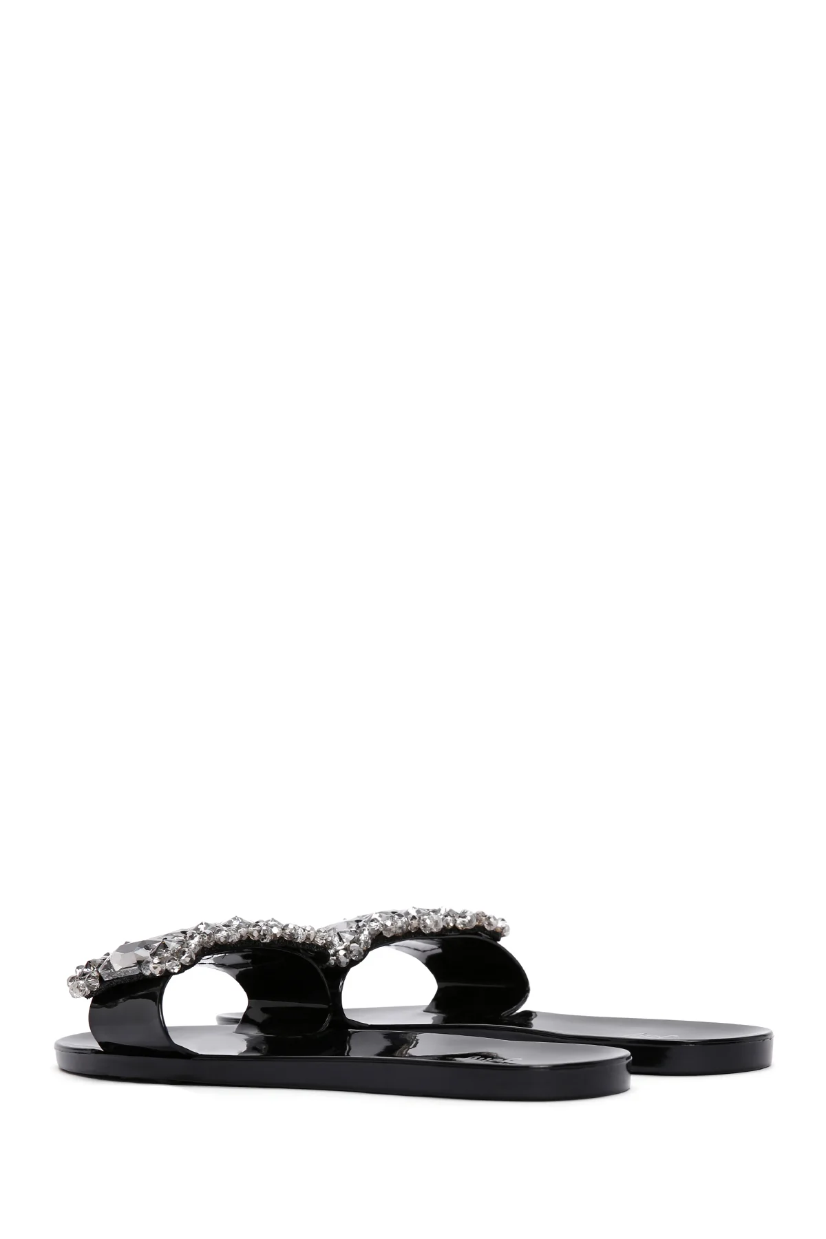 Kadın Siyah Jelly Taşlı Terlik - Image 6