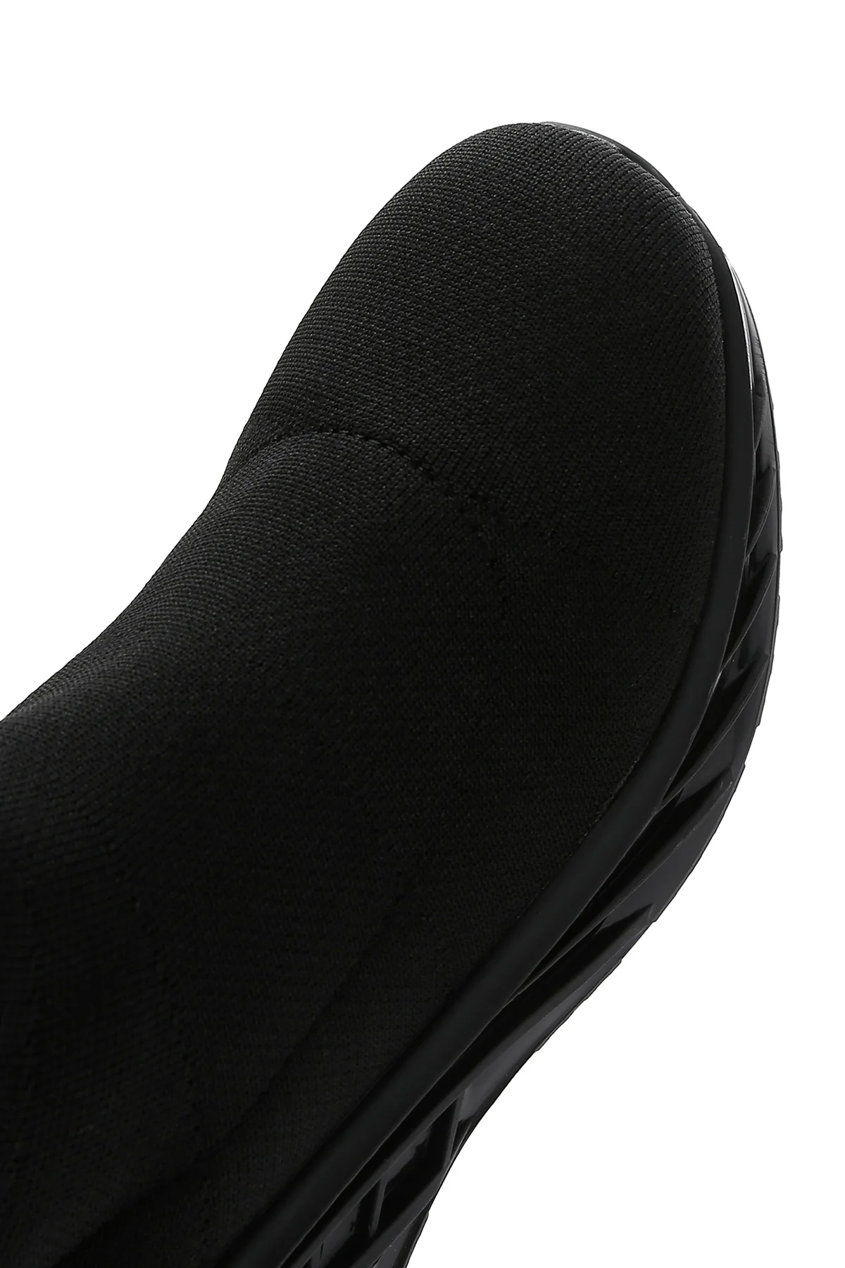Kadın Siyah Kalın Tabanlı Bilekli Sneaker - Image 9