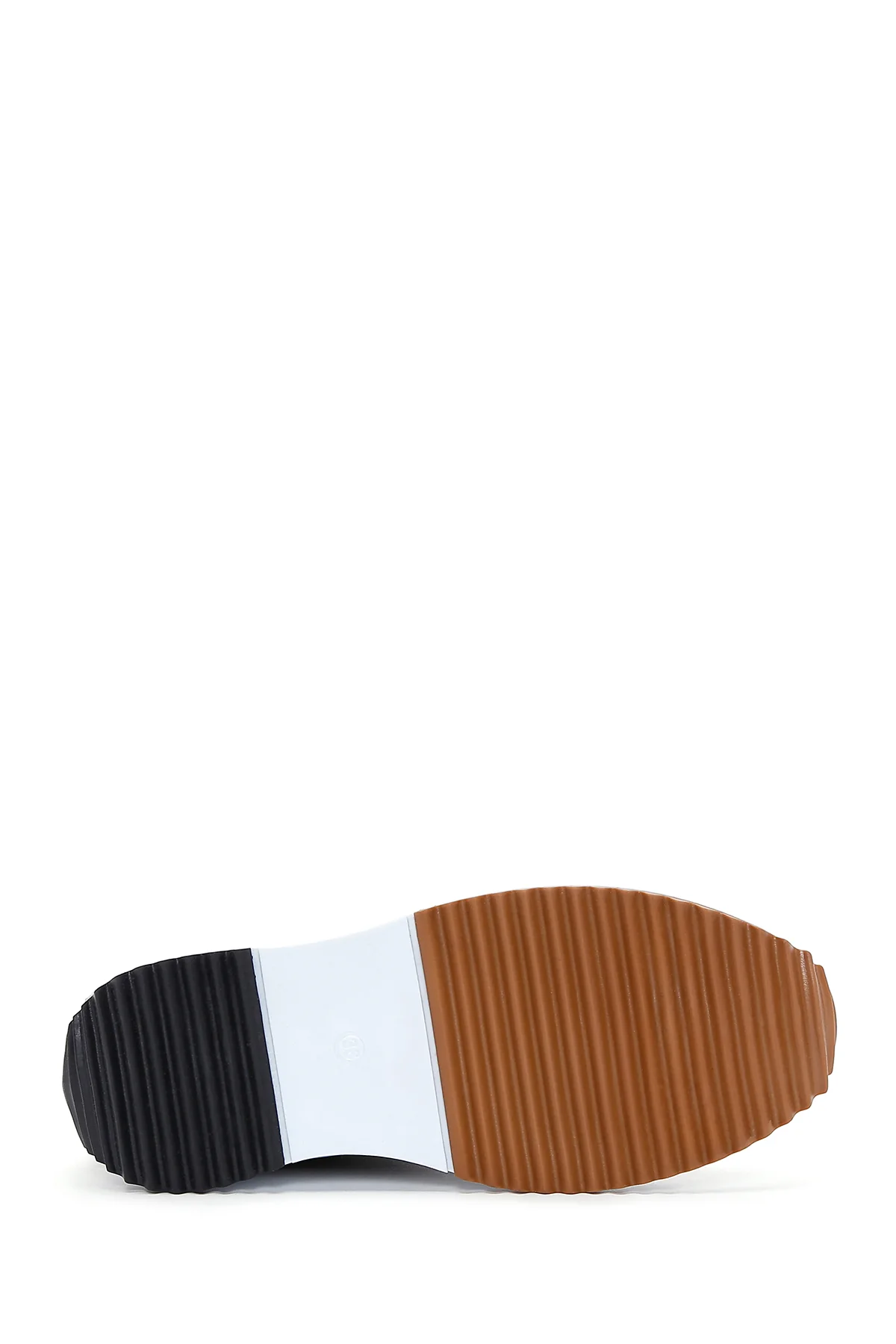 Kadın Siyah Kalın Tabanlı Bilekli Sneaker - Image 4
