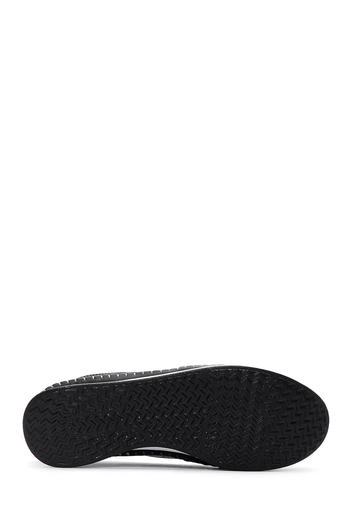 Kadın Siyah Kalın Tabanlı Deri Konfor Loafer - Image 5