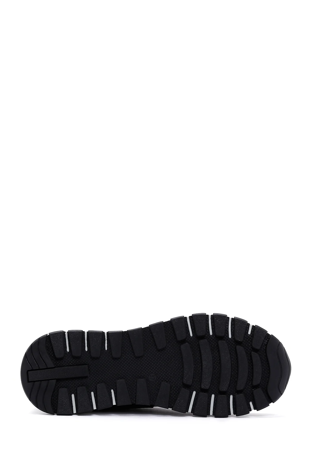 Kadın Siyah Kalın Tabanlı Deri Sneaker - Image 4