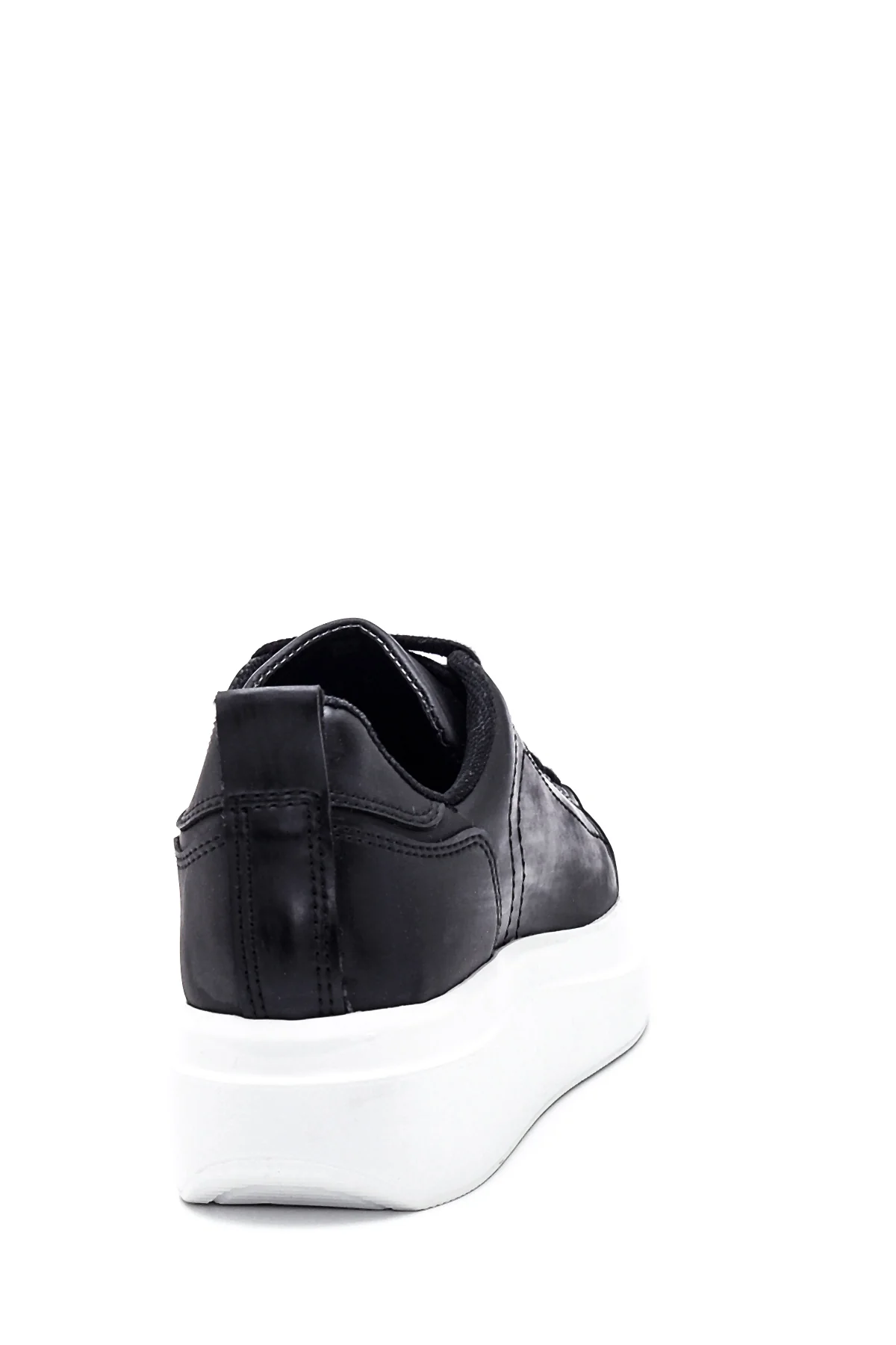 Kadın Siyah Kalın Tabanlı Sneaker - Image 5