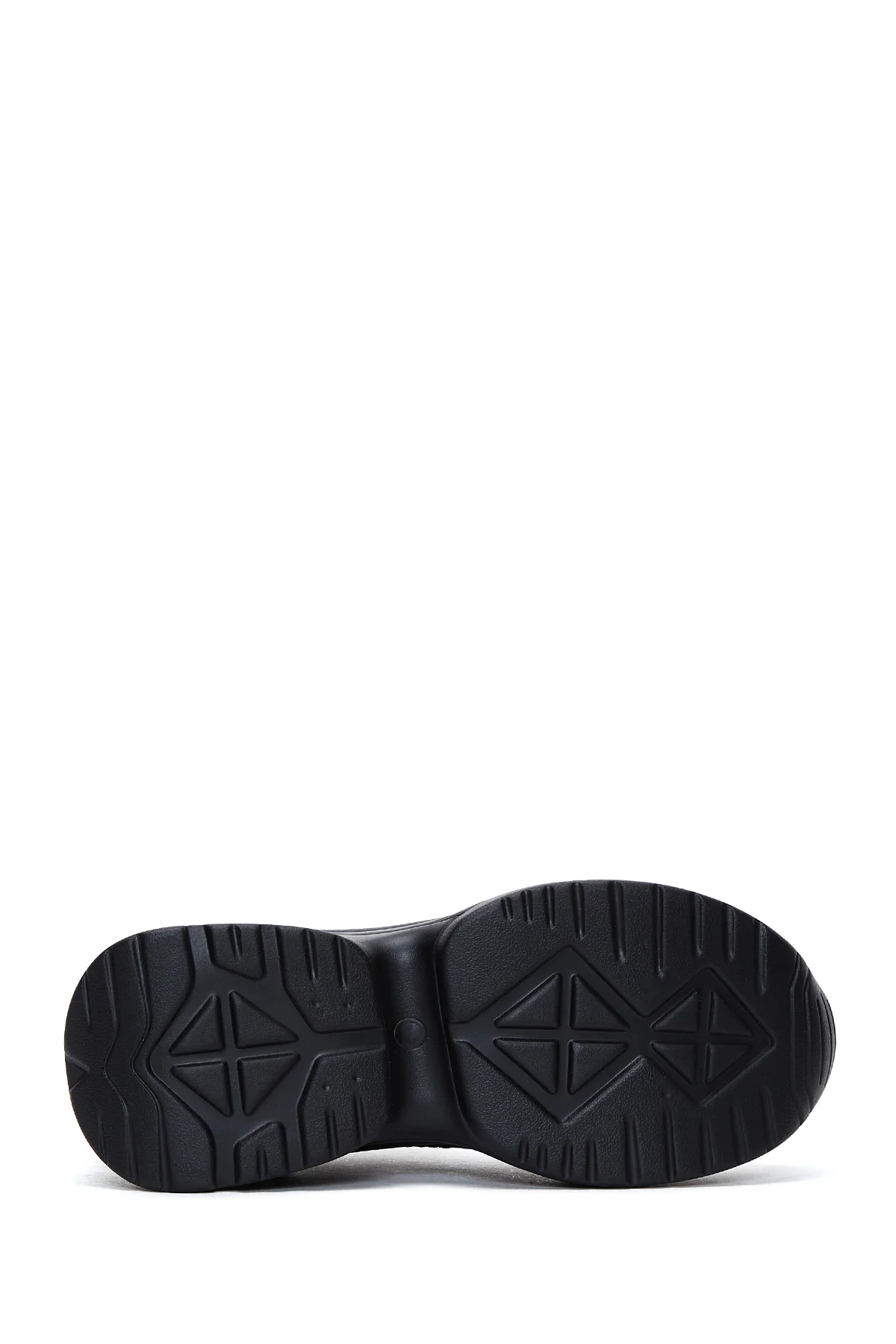 Kadın Siyah Kalın Tabanlı Sneaker - Image 4