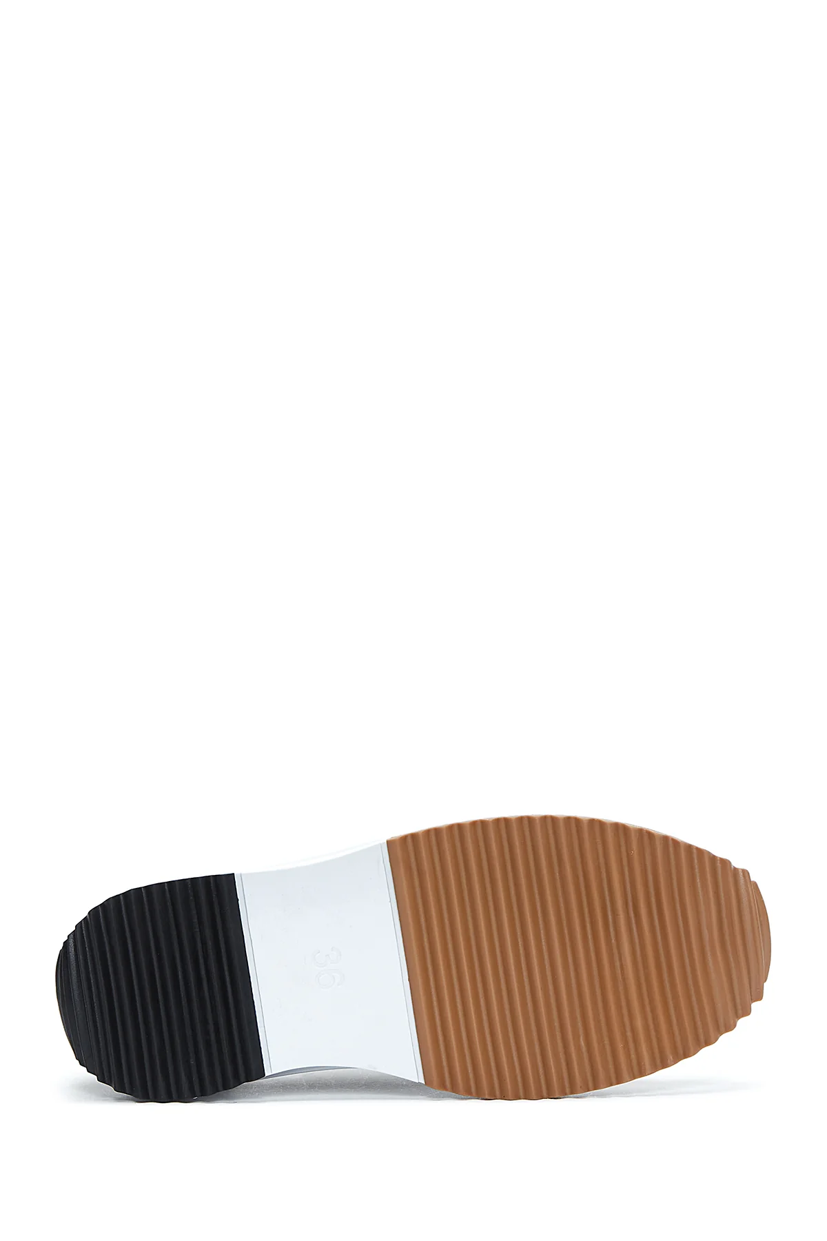 Kadın Siyah Kalın Tabanlı Sneaker - Image 4
