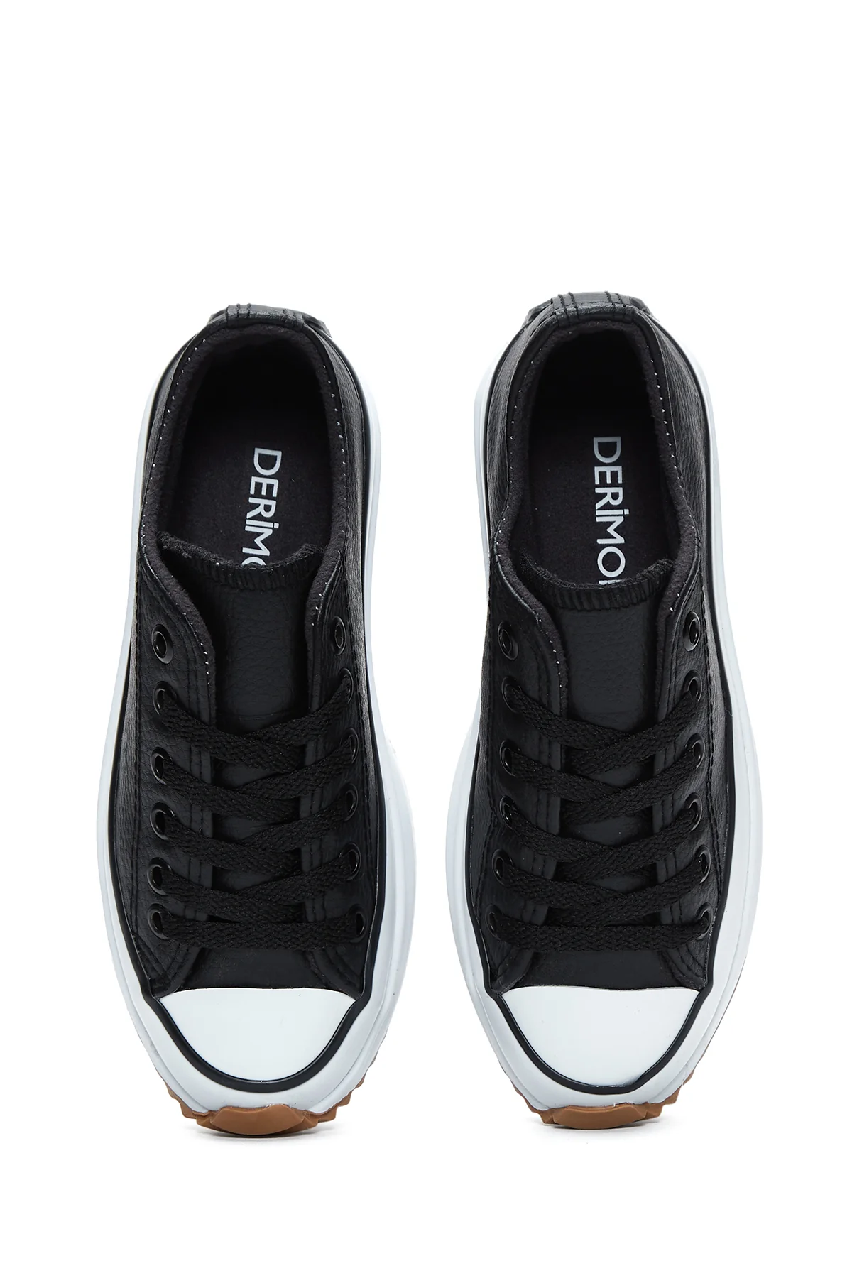Kadın Siyah Kalın Tabanlı Sneaker - Image 6