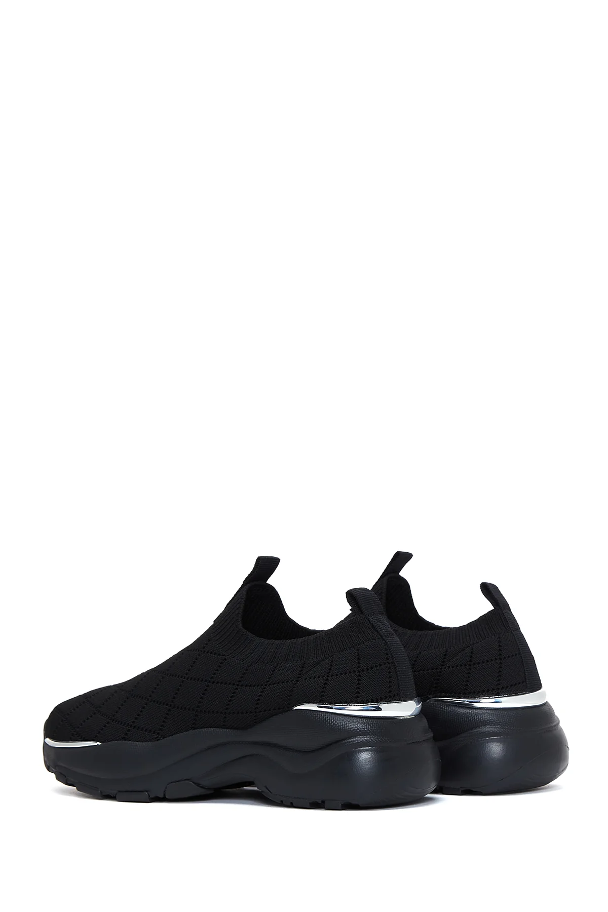 Kadın Siyah Kalın Tabanlı Sneaker - Image 5