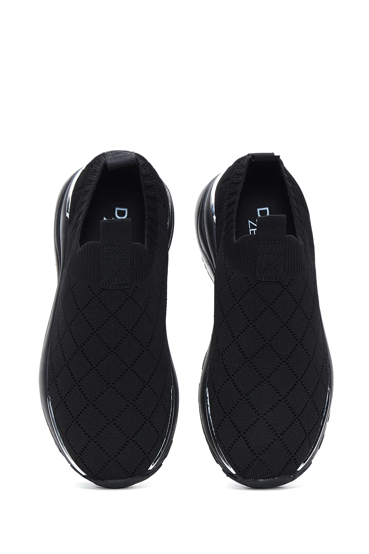 Kadın Siyah Kalın Tabanlı Sneaker - Image 6