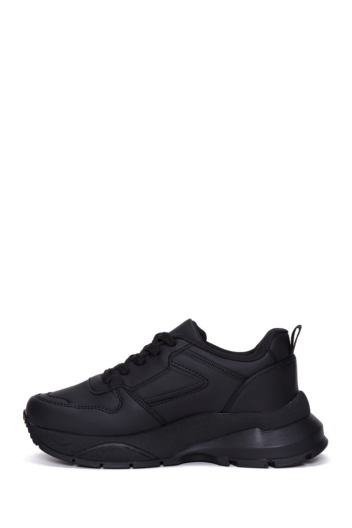 Kadın Siyah Kalın Tabanlı Sneaker - Image 2