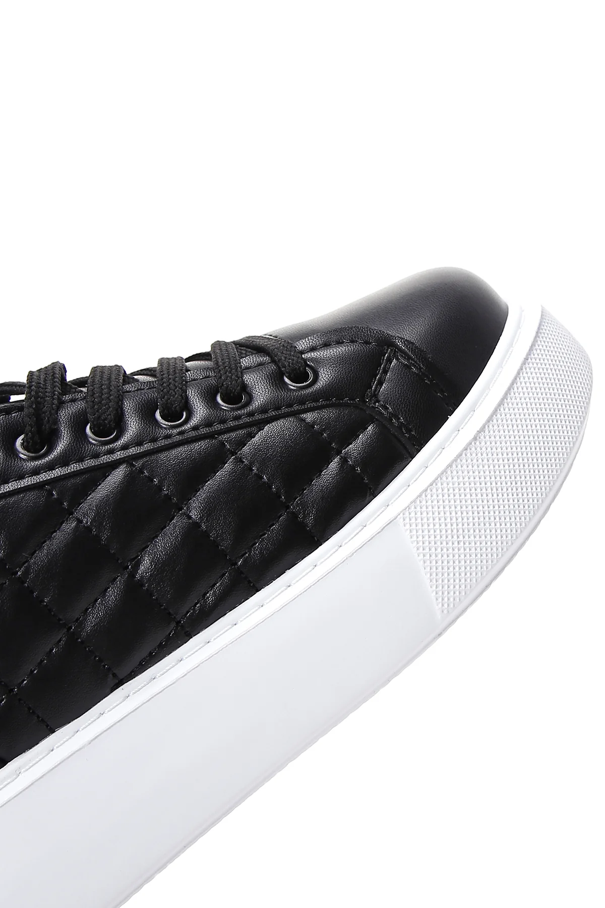 Kadın Siyah Kalın Tabanlı Sneaker - Image 8