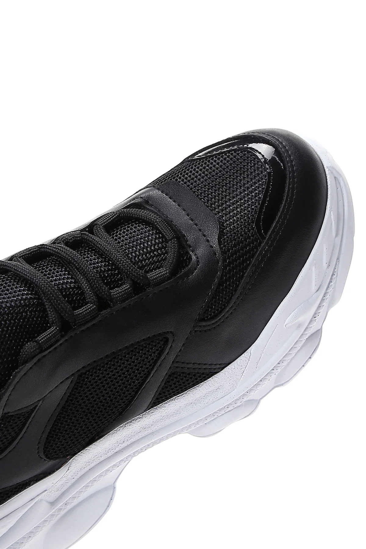 Kadın Siyah Kalın Tabanlı Sneaker - Image 9