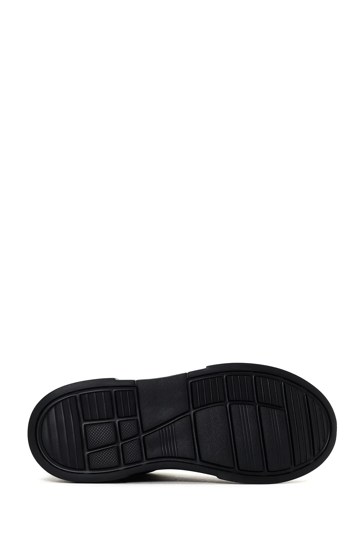 Kadın Siyah Kalın Tabanlı Taşlı Sneaker - Image 4