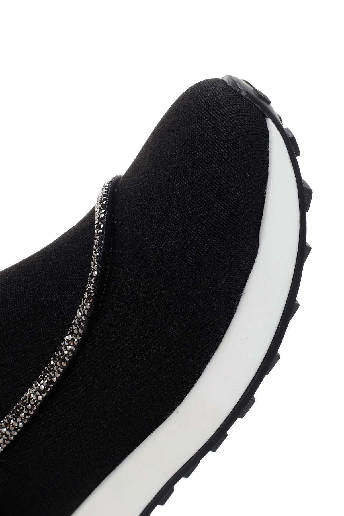 Kadın Siyah Kumaş Bilekli Sneaker - Image 9