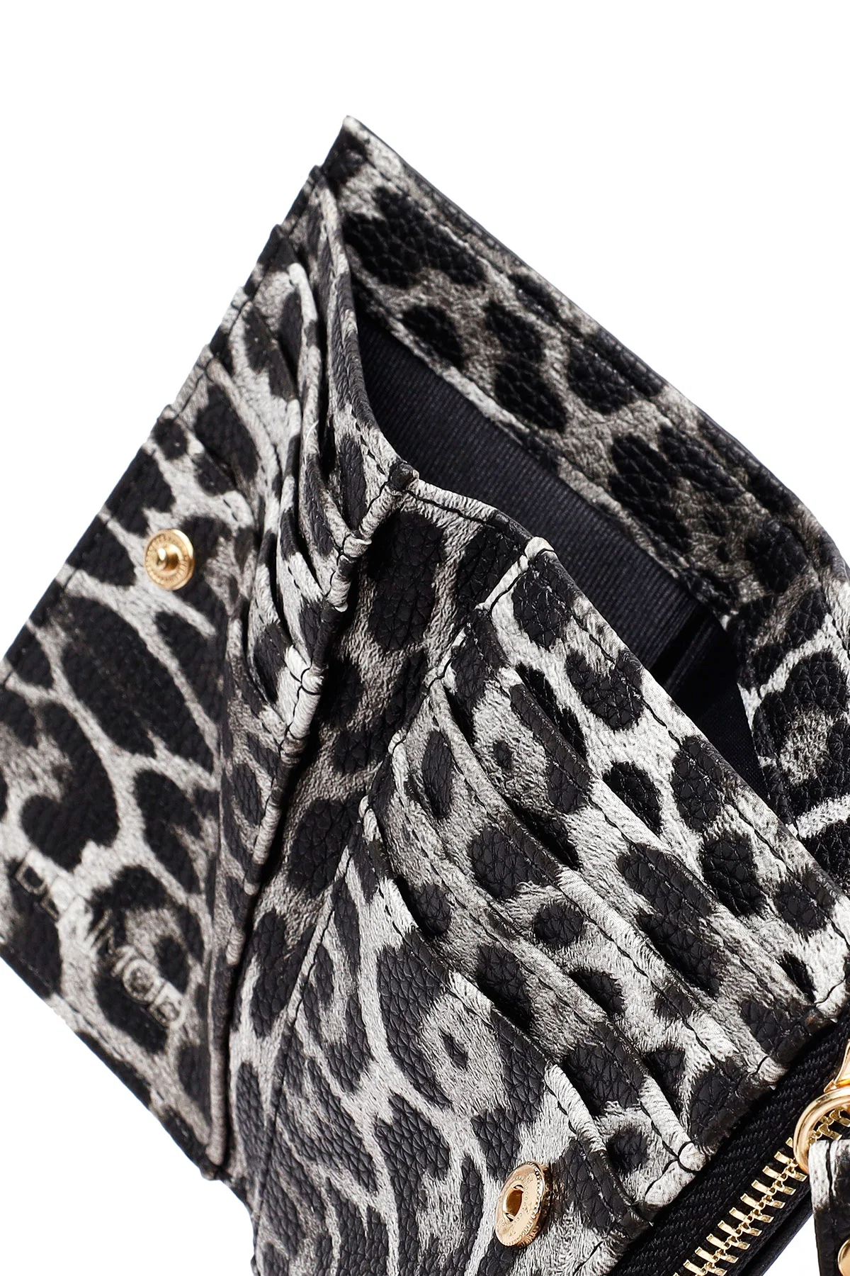 Kadın Siyah Leopar Cüzdan - Image 10