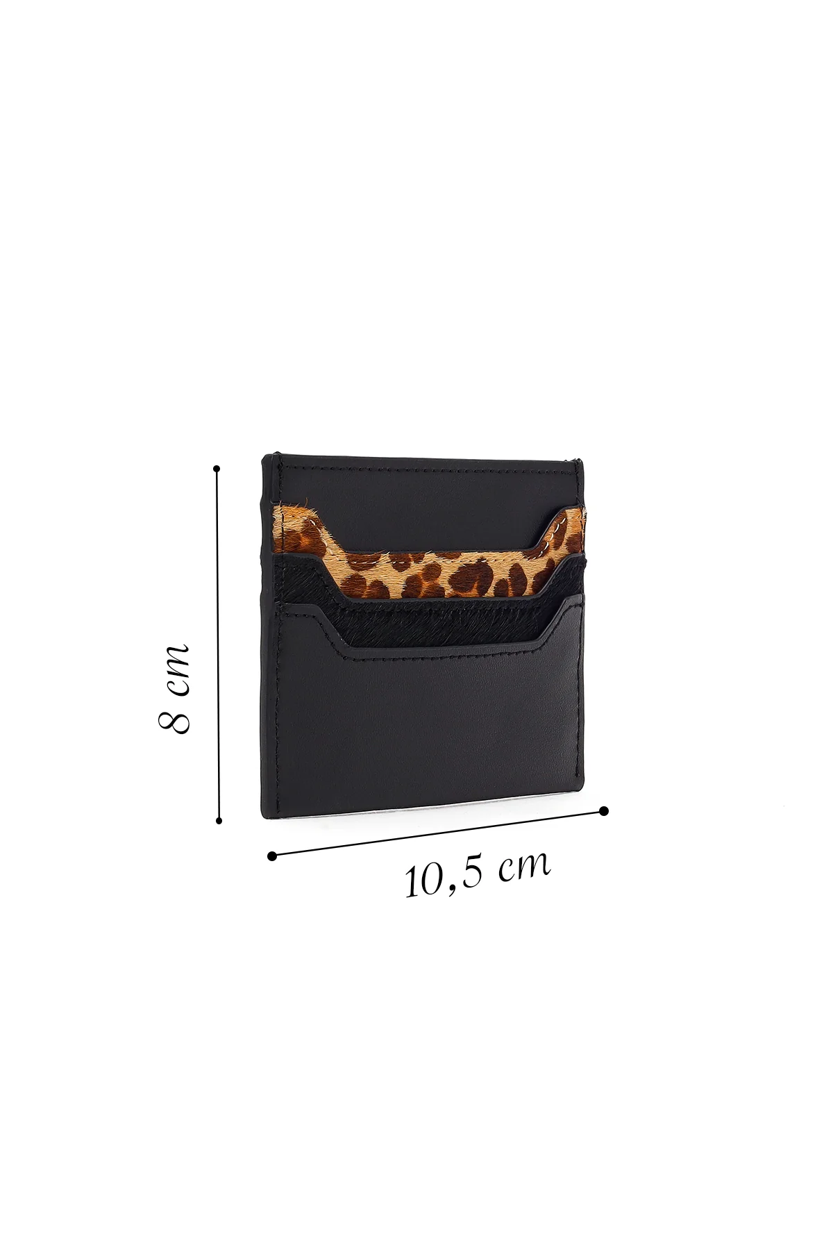 Kadın Siyah Leopar Desenli Kartlık - Image 2