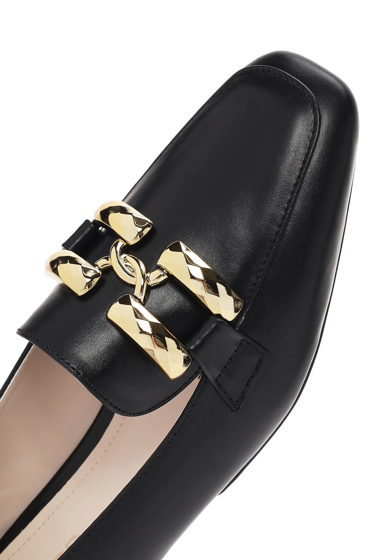 Kadın Siyah Maskülen Loafer - Image 9