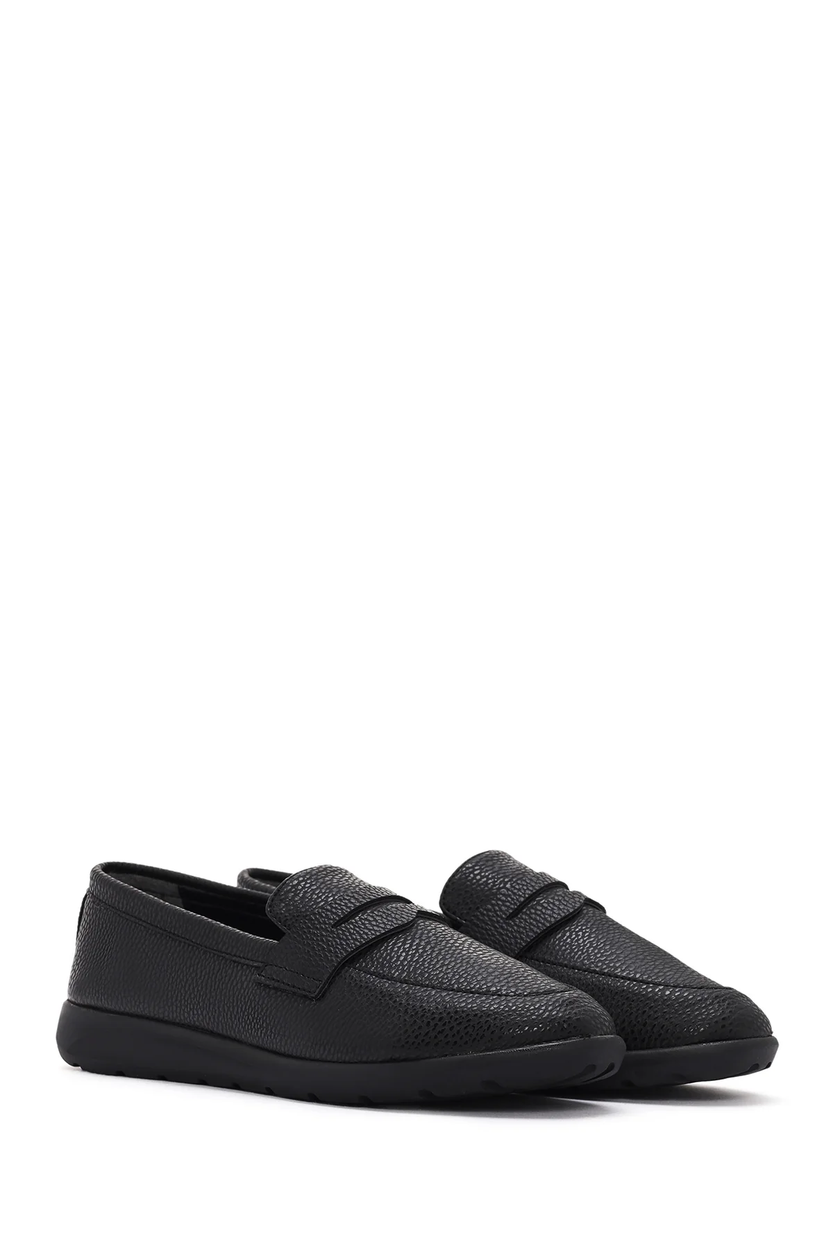 Kadın Siyah Maskülen Loafer - Image 3